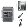 Afeitadora Recíproca Nueva Transfronteriza Cañón de Acero Pequeño para Hombre Afeitadora Eléctrica Compacta Portátil Mini Afeitadora