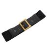 Cinturón de Piel Genuina para Mujer Ancho Decorativo para Vestido Cubierta Elástica Extensible para Cintura de Camisa de Vestir de Mujer