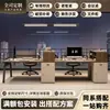 Escritorio de Oficina para Personal, Simple y Moderno, Estación de Trabajo para 4-6 Personas, 6-4 Cubículos, Escritorio y Silla de Oficina para Empleado, Escritorio de Computadora