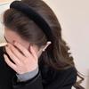 Diadema de terciopelo de ala ancha dulce de Corea del Sur para mujer 2024, nueva diadema de alta calidad para otoño e invierno, accesorios para el cabello de esponja gruesa de cráneo alto