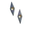 Inserto de torneado CNC VNMG160408-MS, especializado para acero inoxidable, forma de diamante de 35 grados, inserto de 160408 sujetado mecánicamente