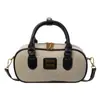 Bolsa Pequeña de Mano Boston Retro Texturizada para Mujer 2025 Moda Transfronteriza Nueva Versátil Bolso de Hombro Cruzado