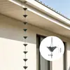 Techo de Patio Estilo Chino Flor Dorada Estilo Colibrí Cadena de Lluvia Engrosada Guía de Agua Reemplazo de Bajante para Tubería de Agua Renovación de Patio No