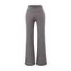 Pantalones Deportivos de Yoga Casuales con Cintura Cruzada, Nuevo Estilo Primavera, Versátiles Elásticos Ajustados de Color Sólido Pierna Recta, Pantalones Largos hasta el Suelo