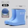 Sapatos de água da moda galochas botas curtas com cadarço impermeáveis femininas de cano médio antiderrapantes resistentes ao desgaste sapatos de borracha para cozinha galochas femininas quentes