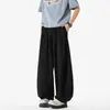2026 Comercio Exterior Transfronterizo Verano Talla Grande Estilo Perezoso Yamamoto Pantalones para Hombre Rectos Largos de Pierna Ancha Casuales