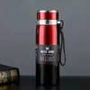 Taza Aislada de Cuerda Portátil de Invierno Acero Inoxidable 316 para Exteriores Montaje en Coche Gran Capacidad Forma de Estrella Botella Aislada al Vacío Venta al por Mayor