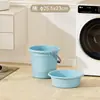 Juego de Cubo de Agua para el Hogar, Lavabo, Cucharón de Agua, Cubo de Plástico Engrosado, Gran Capacidad, Uso Doméstico, Set de Tres Piezas para Baño en Dormitorio de Estudiantes