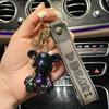Llavero Oso Violento de Resina de Dibujos Animados Galvanoplastia Colorido Accesorios de Muñeca Lindo Colgante para Bolso Colgante para Llaves de Coche