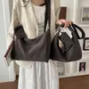 Bolsa Tote Estilo Preguiçoso Nova Outono Bolsa de Ombro Simples Moda Casual Grande Capacidade Bolsa Transversal