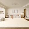 Alfombra Sala de Estar Nuevo Lujo Ligero Lavable Limpiable Estilo Crema Junto a la Cama Dormitorio Alfombra Resistente a las Manchas Fácil Cuidado Alta Gama