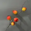 Simulação Caqui Romã Fruta Vermelha Ano Novo Ornamento de Flor Decoração Fruta da Fortuna Ornamento Espuma Fruta Arranjo de Flor Flor de Simulação Atacado