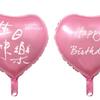 Globos Impresos en Forma de Corazón de 18 Pulgadas para Nochevieja, Globos Flotantes para Decoraciones de Fiesta del Día de San Valentín Chino, Globos de Papel de Aluminio Impresos al por Mayor