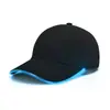 Gorra luminosa LED gorra de running luminosa de algodón puro con visera protección solar para exteriores gorra de béisbol para alpinismo a prueba de sol LOGO