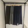 Calças Elásticas de Corte Amplo/Estilo Regular Roupa Feminina/Calças Casuais de Corte Amplo com Cordão e Listras R487959/488866