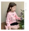 Camiseta Brillante de Manga Larga para Niñas 2025 Nueva Camiseta Rayada de Algodón Puro para Niños Capa Base Elegante de Otoño Primavera y Otoño