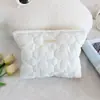 Bolsa de Cosméticos Acolchada de Nube Nueva Coreana, Bolso de Mano Portátil de Aspecto Elegante, Bolsa Simple de Almacenamiento para Viajes, Neceser