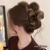Pinza de garra de felpa floral grande para cabello grueso, pinza de pelo tejida de alta gama para otoño e invierno, nuevo pinza de tiburón 2026 accesorio para el cabello para mujer