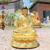 Estátuas de Bodhisattva Guanyin Sentada Estátuas de Buda de Resina do Dharma de Guanyin Ornamentos Adorados em Templos 1,08 metros 1,3 metros 1,6 metros