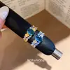 Anillo Ovalado de Zirconia Chapado en Oro Real de 18k Nicho de Alta Gama Moda Sencilla Exquisito Versátil Joyería para Mano