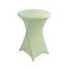 Venda Direta de Fábrica Capa para Mesa de Bar Cor Sólida Toalha de Mesa Alta para Mesa de Banquete Cocktail Mesa Alta Elástica Ajustável Capa para Mesa Redonda