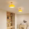 Comprar luces de pasillo estilo crema, luces de pasillo, lámparas de techo de madera natural japonesa, hierro grande antiguo para entrada