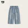 Ropa para Niños Yingsibo Camiseta de Manga Larga para Niñas Otoño Top Infantil Falso Dos Piezas Camiseta Base con Bordes Volantes y Diseño de Bloques de Color