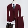 Nueva chaqueta de traje de negocios para hombre, atuendo profesional para hombres, negro, azul marino, gris, pantalón formal de dos botones