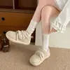 Sapatos de Algodão para Exterior Quentes, Forrados com Fleece, Sola Grossa para Mulheres, Modelo Inverno 2026, Sola Macia, Retrô, Únicos, Muito Estilosos, Impermeáveis, Estilo Birkenstock