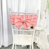 Amazon Transfronterizo Grueso Color Sólido Poliéster Elástico Lazo Hotel Boda Silla de Boda Respaldo Correas Decorativas Al por Mayor