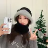 Sombrero de Protección Auditiva Especial de Liquidación para Celebridades de Internet para Mujeres Otoño e Invierno Sombrero Cálido Sombrero de Punto a Prueba de Viento Sombrero de Invierno Coreano para Mujeres