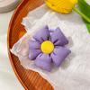 Cuerda para el pelo de algodón de flor grande tridimensional de principios de primavera para niñas, goma de tela con flor, anillo para coleta, accesorio para la cabeza