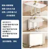 Mesa Plegable, Mesa de Comedor para Uso Doméstico, Adecuada para Apartamentos Pequeños y Propiedades de Alquiler, Mesa de Comedor Simple para Montar Puestos, Rectangular y Portátil