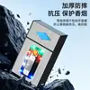Estojo de Cigarros de Fio de Tungstênio de Grande Capacidade com Luzes Coloridas, Carregamento USB, Acendedor Integrado de Fio de Tungstênio, Capacidade para 20 Cigarros, Publicidade com Logo a Laser