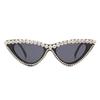 Gafas de Cumpleaños Ojo de Gato Gafas de Sol Transfronterizas para Fiesta de Novia Gafas de Sol Hechas a Mano de Alto Estilo para Mujer En stock Al por Mayor