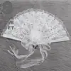 Acessórios de roupão leque feminino retrô estilo palácio República da China renda leque feminino renda leque de dança flutuante viciado em leque dobrável feito à mão bandeira