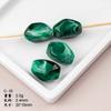 Accesorios de Ropa DIY Resina Cuentas de Agujero Grande Venta al por Mayor Cuentas Irregulares Cuentas Sueltas Gradiente Accesorios para Joyería Hechos a Mano