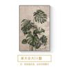 Pintura decorativa de pasillo grande de estilo retro nórdico que significa buen pasillo, pintura colgante de planta verde para el suelo de la sala de estar.