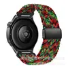 Fecho magnético estilo botão com pulseira de nylon trançado, adequado para pulseiras Apple 9, 10, 11, Huawei Fit5, Xiaomi e Samsung