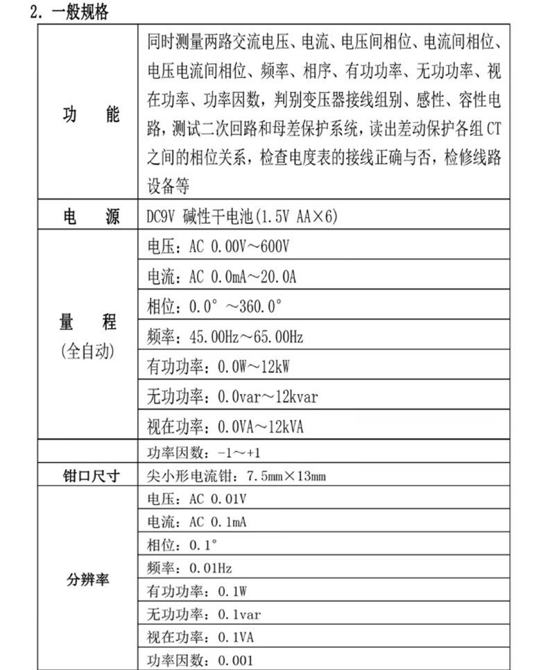 相位伏安表