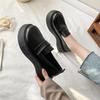 Zapatos de Mocasín Mary Jane de una Sola Capa Estilo Francés para Mujer Otoño 2024 Nuevos Mocasines de Plataforma Estilo Británico Versátiles para Mujer
