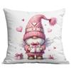 Nueva Funda de Almohada de Amazon Transfronteriza para el Día de San Valentín Linda Funda de Almohada Rosa de Cupido Funda de Almohada para el Hogar