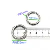 Anillo de Resorte de Aleación de Zinc Spot Llavero Hebilla de Resorte Anillo Abierto Redondo de Metal Hebilla para Correa de Joyería Bolsa