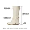 Botas de salto alto pretas para mulheres, coleção de outono/inverno 2026 de alta qualidade, botas longas Maillard, botas versáteis de bico fino, botas para a perna da calça