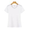 Camiseta modal de manga corta para hombre, sublimación en blanco, publicidad, ropa de trabajo, camisetas de transferencia de calor DIY, fabricantes al por mayor