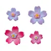 Rosa Blanco Flor de Cerezo Estambre Flor de Cinco Pétalos Caja para Auriculares Taza de Agua Cable de Datos Pinza para el Cabello Accesorios de Resina DIY