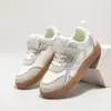 Tenis Infantiles para Mujer 2025 Otoño Nuevo Estilo Tenis con Algodón Extra Estilo Coreano Piel Zapatos Casuales Para Niños Medianos y Grandes Zapatos para Correr
