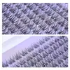 Pestañas Postizas Naturales Transpirables, Pestañas Postizas Segmentadas Suaves y Rizadas para Principiantes, Tallo Transparente, Pestañas de Aspecto Inocente