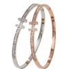 Pulsera Transfronteriza en Forma de H con Incrustaciones de Diamantes de Acero Inoxidable Pulsera Chapada en Oro para Mujer Versátil Estilo Ins de Lujo Ligero Joyería de Diamantes Completa al por Mayor Retención de Color