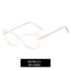 95729 marco de gafas impulse tr90 espejo plano para mujer corte de diamante de cristal exquisito patilla de resorte cómoda anti-luz azul